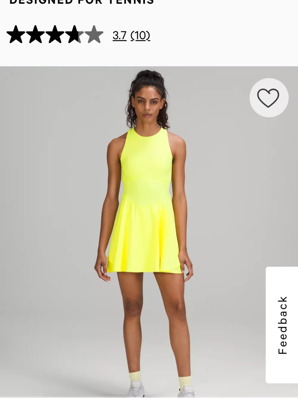 Lululemon court crush dress